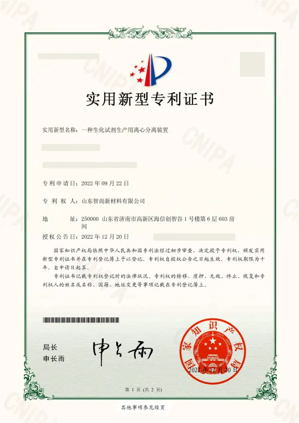 Patent Certificate 5