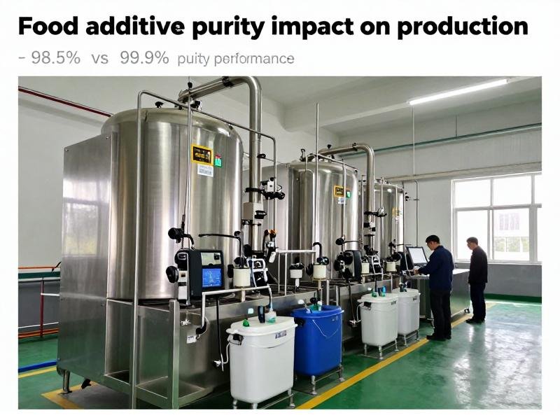 Food additive purity impact on production