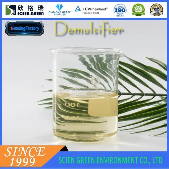Cationic Demulsifier for Metal Degreasing Emulsion Breaking with 40% Solid Content Light Yellow Liquid