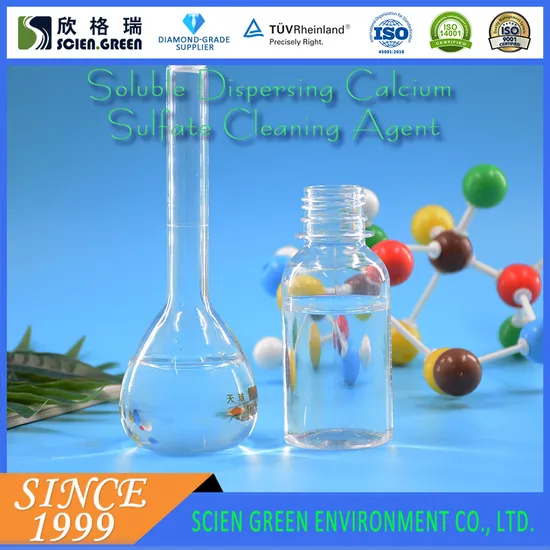 Dual-Action Calcium Sulfate Scale Remover for Small Diameter Pipes and Heat Exchangers with pH 6.0-9.0