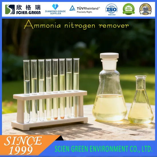 Ammonia Nitrogen Remover for Industrial Wastewater Treatment, Light Yellow Transparent Liquid SGR0622W