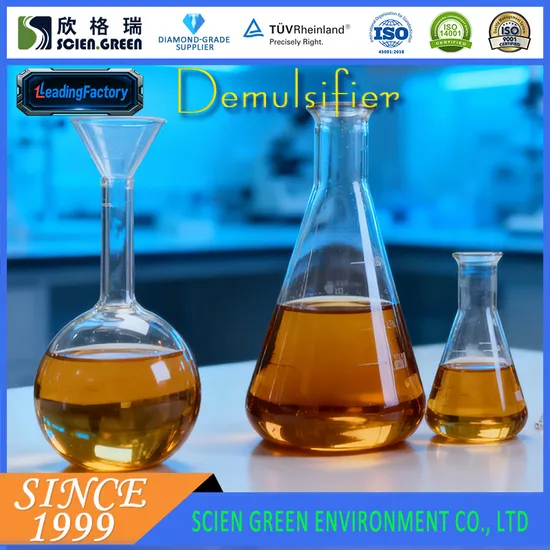 High Efficiency Tar Demulsifier for Oil-Water Separation with 32% Solid Content Brown-Yellow Liquid