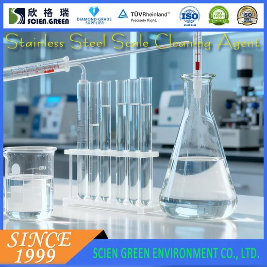 Stainless Steel Scale Cleaner for Heat Exchanger Evaporator Descaling, pH 2±0.5 Liquid Formula
