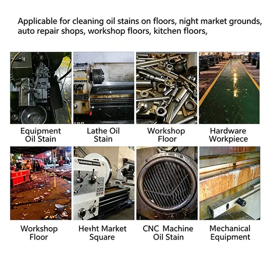 Multi-Surface Heavy Oil Stain Remover for Galvanized Steel & Machinery Alkaline Water-Miscible Formula