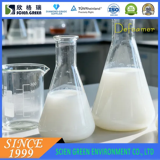 Organic Silicone Antifoam Emulsion for Rubber Leather Tanning Printing Dyeing Defoaming Suppression