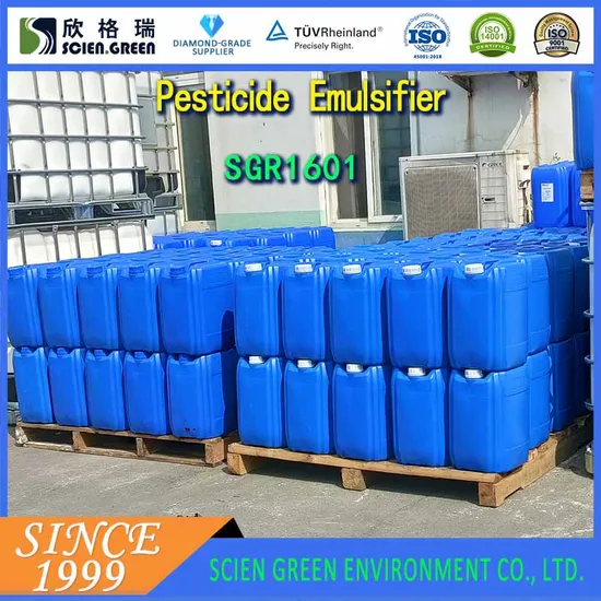 Sgr1601 Nonionic & Anionic Blend Pesticide Emulsifier for Organophosphorus & Pyrethroid Ec Formulations with Rapid Emulsifying Dispersibility