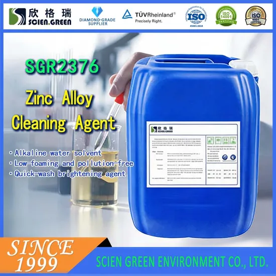 Zinc Alloy Cleaning Agent SGR2376W Non-Corrosive Water-Based Degreaser for Steel & Zinc Workpieces