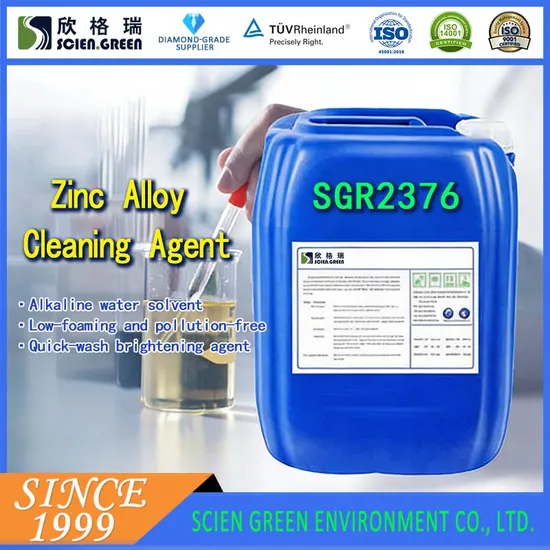 Zinc Alloy Cleaning Agent SGR2376W Non-Corrosive Water-Based Degreaser for Steel & Zinc Workpieces
