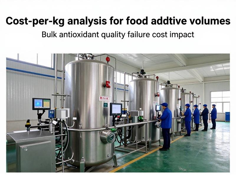 Cost-per-kg analysis for food additive volumes