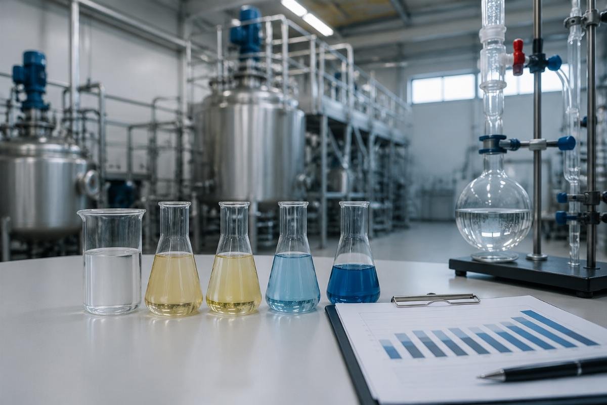 chemical quality failures Total cost comparison graph over 12 months