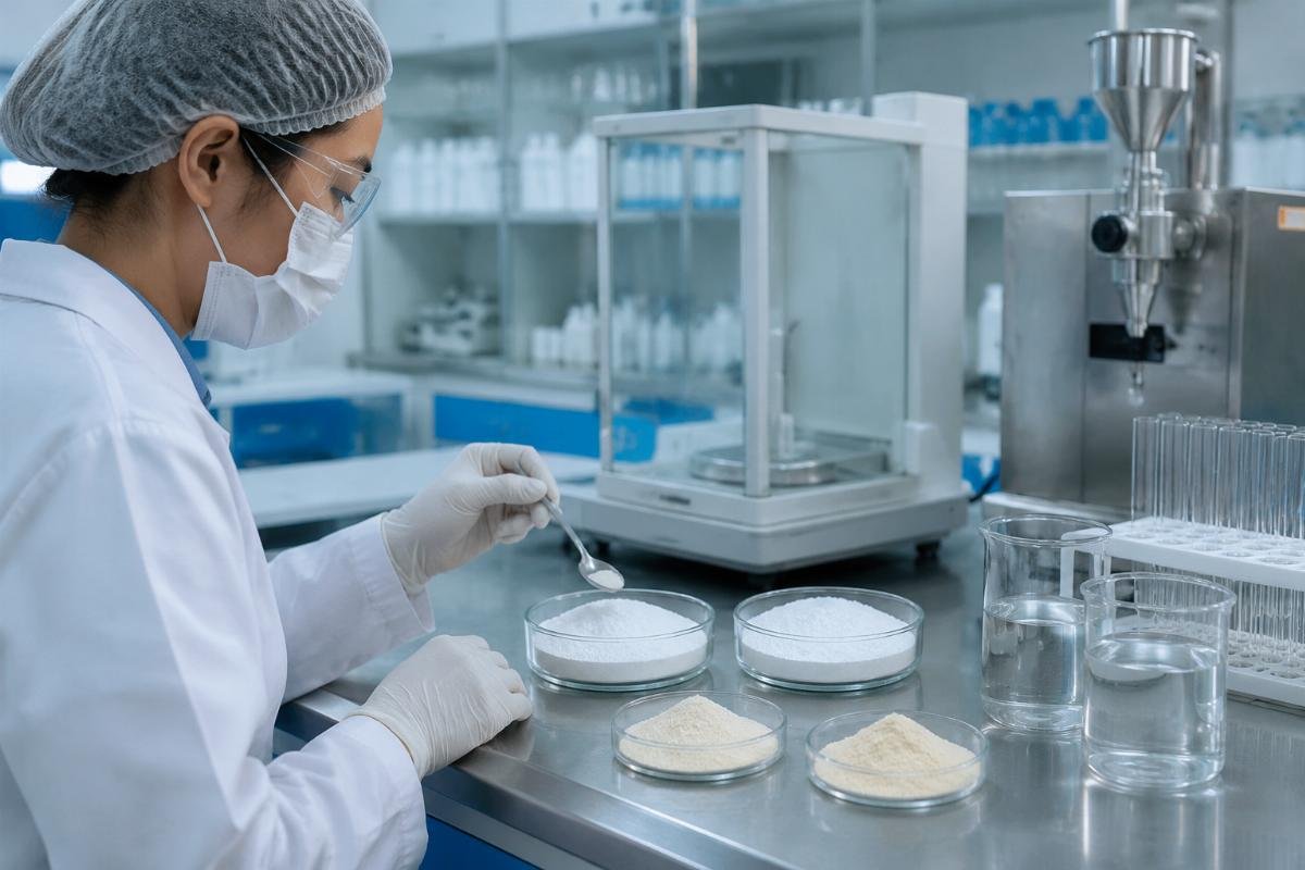 Dual-sourced food additive quality comparison