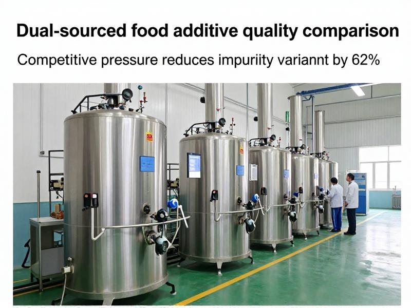Dual-sourced food additive quality comparison