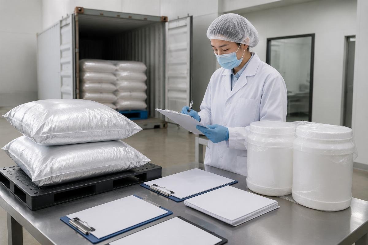 Critical documentation checkpoints for GHS compliance Document verification process for food additive shipments