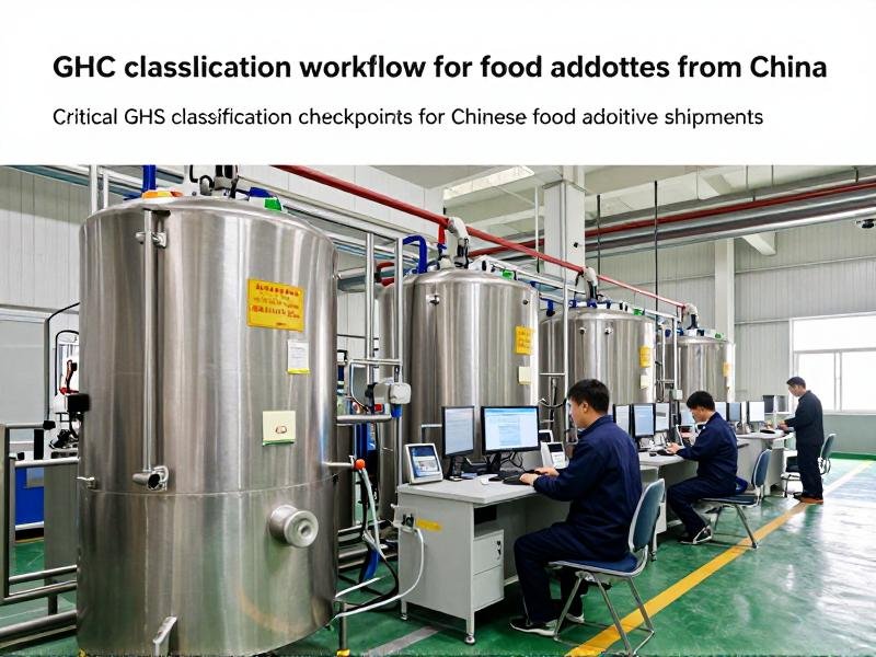 Critical GHS classification checkpoints for Chinese food additive shipments GHS classification workflow for food additives from China