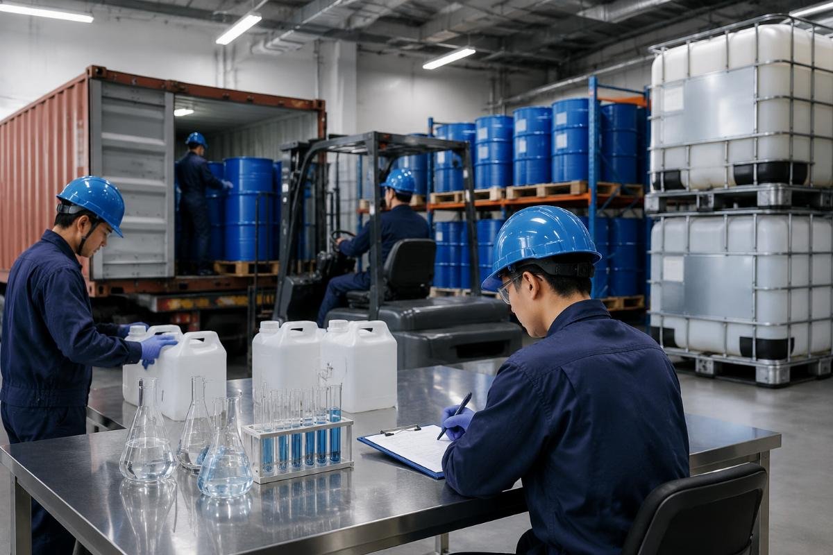 MSDS validation process for chemical imports