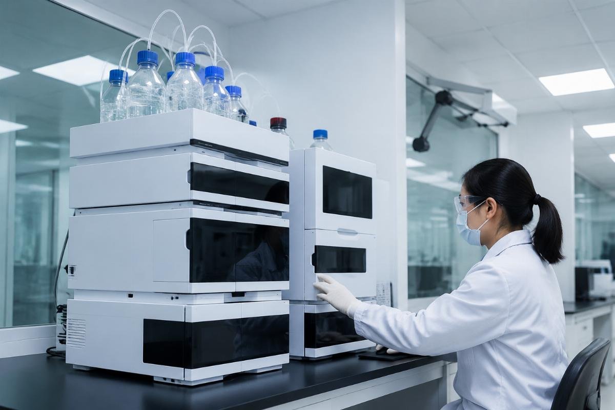 HPLC analysis for reagent purity verification Chemical analysis equipment HPLC