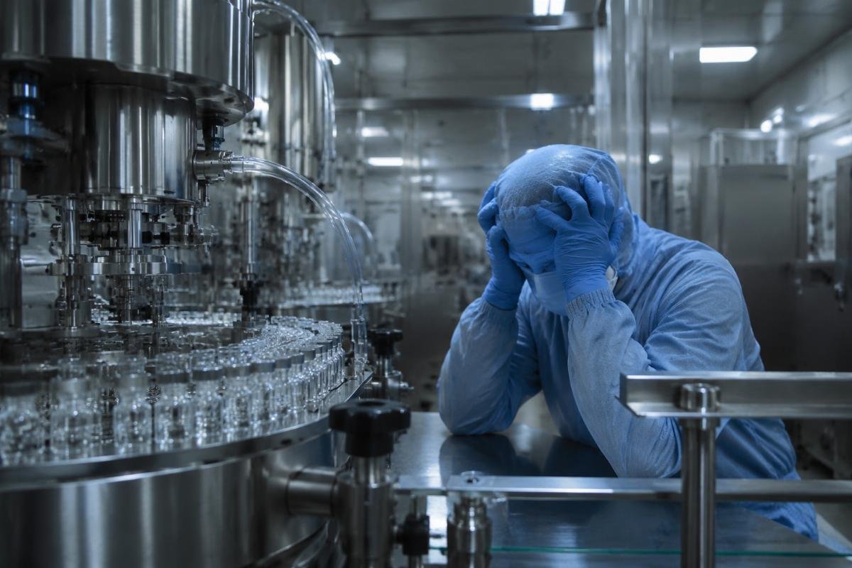 Manufacturing downtime impact on medical production Production downtime cost analysis chart