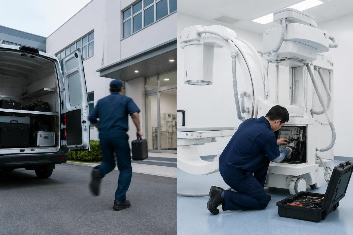 Medical equipment emergency service response Emergency maintenance response time comparison