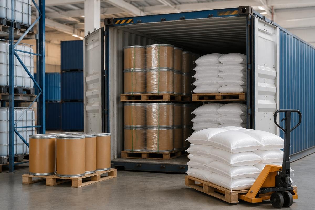 Mixed-container food additive shipping